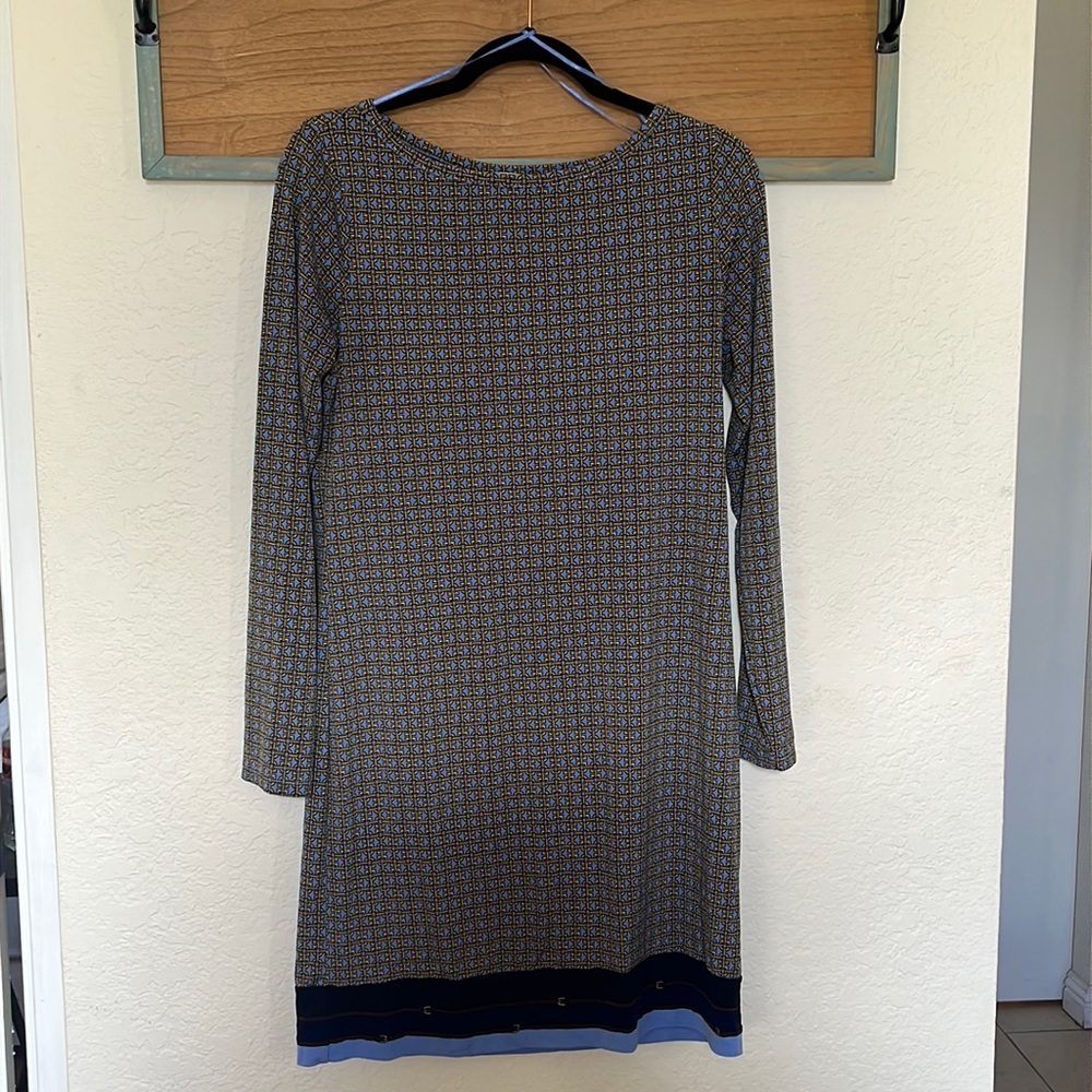 Michael Korda Geometric Buckle Print Dress